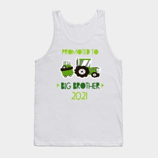 Promoted to Big brother  tractor announcing pregnancy 2021 Tank Top